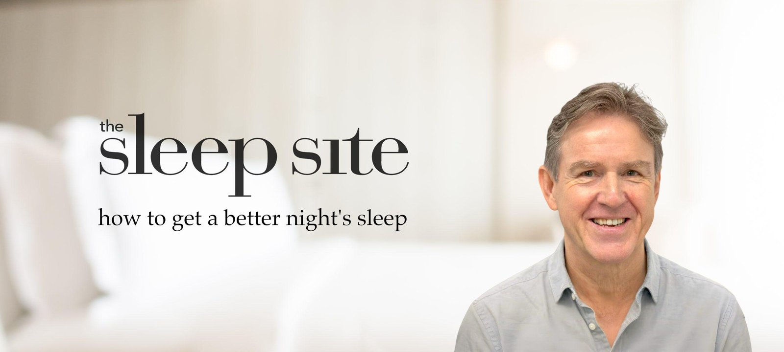 Dave Gibson smiling and wearing a light gray shirt, positioned in a neutral background.